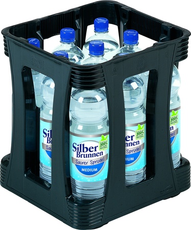 Silberbrunn medium PET  9x1,0 L