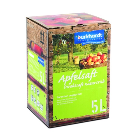 Burkh. Streuobst Apfels. naturtr. 5 Ltr. Bag in Box