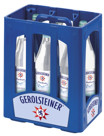 Gerolsteiner Medium 6x1,0 L Glas