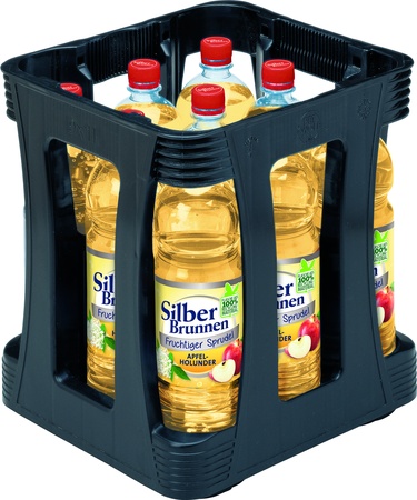 Silberbrunn Apfel-Holunder PET  9x1,0 L