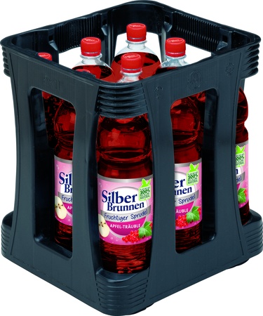 Silberbrunnen Apfel Träuble PET 9x1,0 L